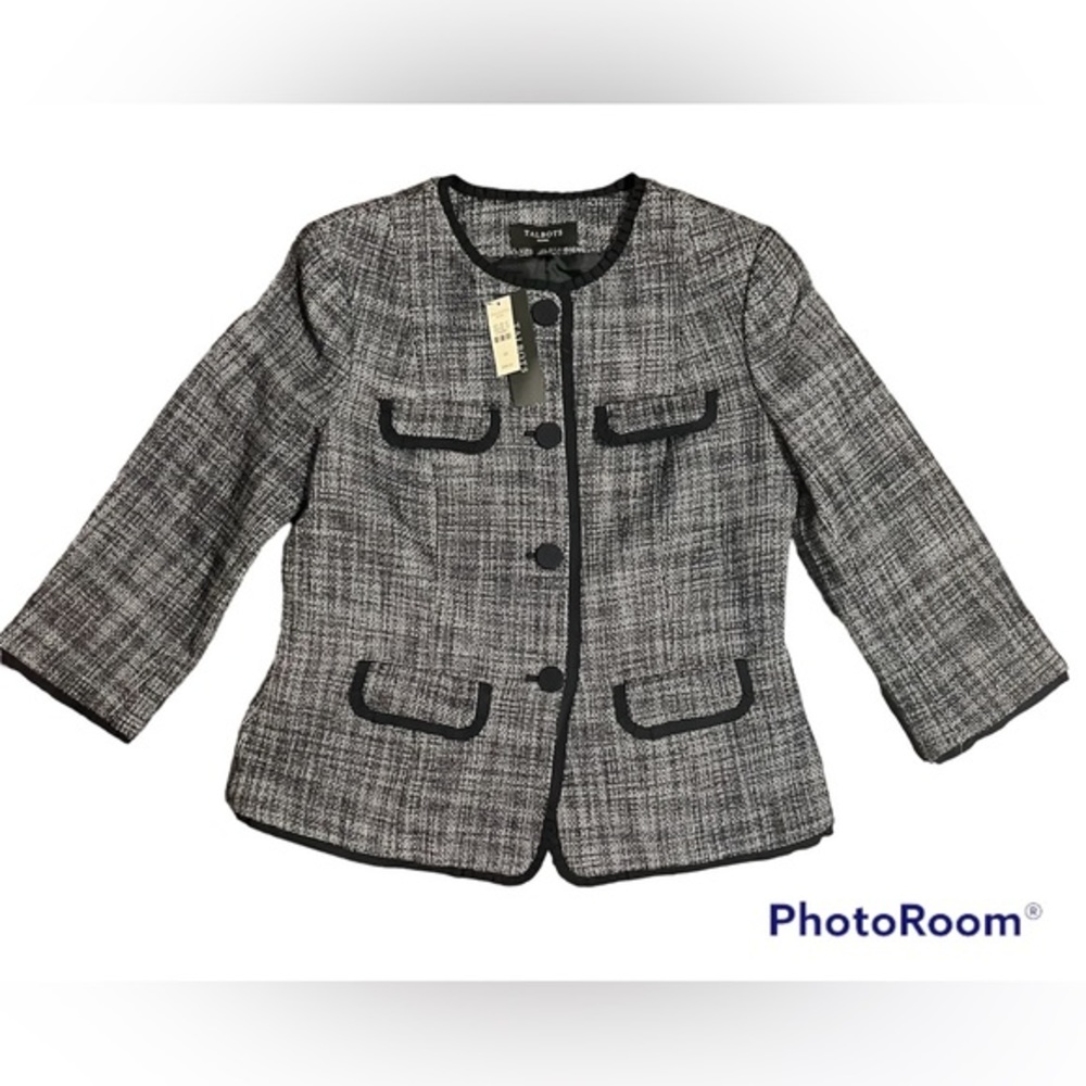 Talbots new‎ navy blue blazer - 10 P